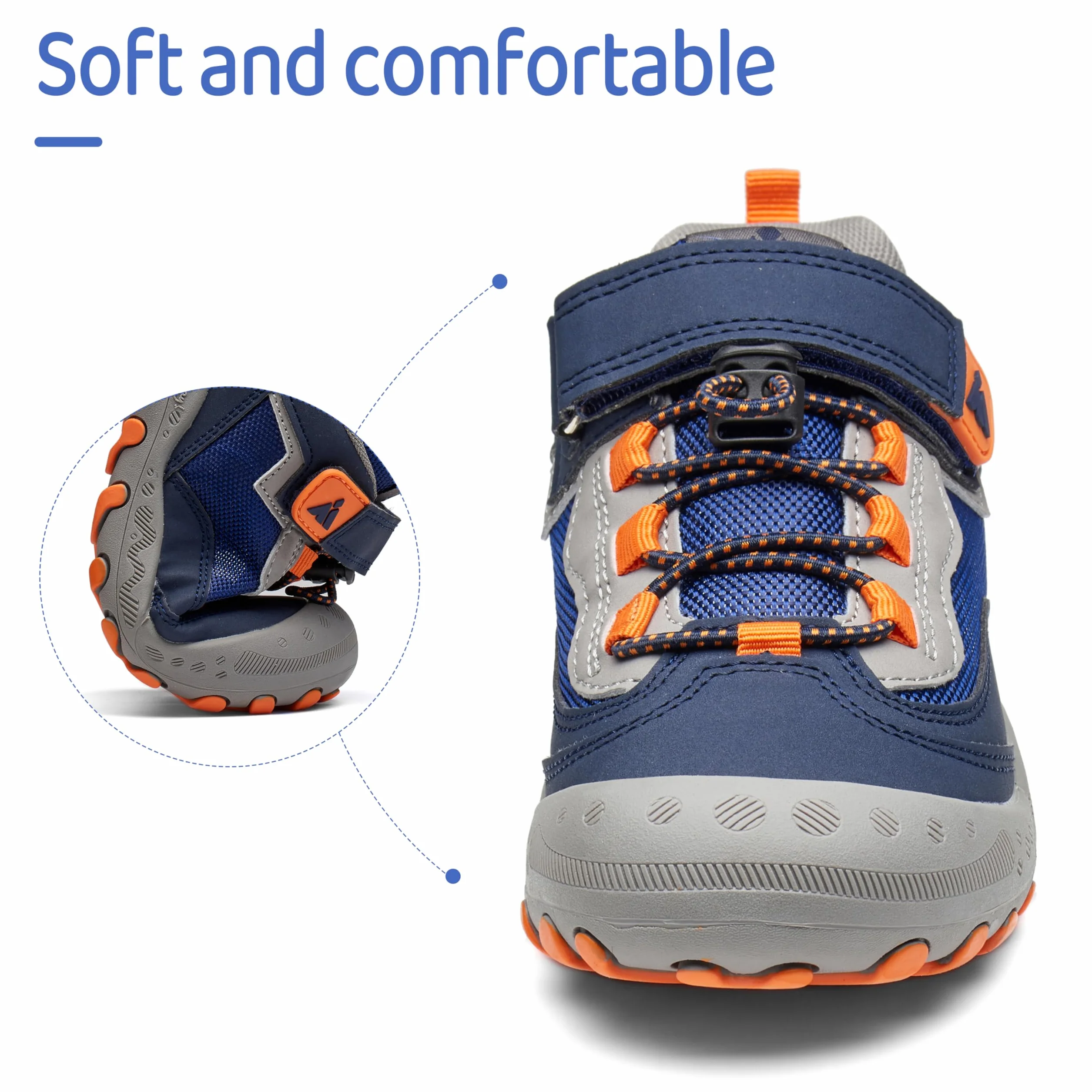 Mishansha Enfants Chaussures de Course de Randonnée de Running Garçon Fille Respirant Outdoor Sneakers