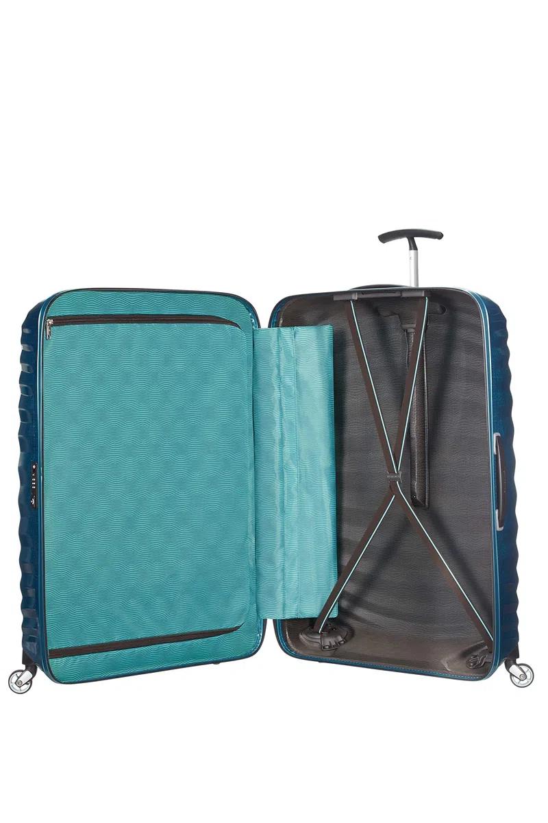 Samsonite Lite -Shock - Spinner XL Suitcase, 81 cm, 124 L, Bleu (Bleu à Essence)