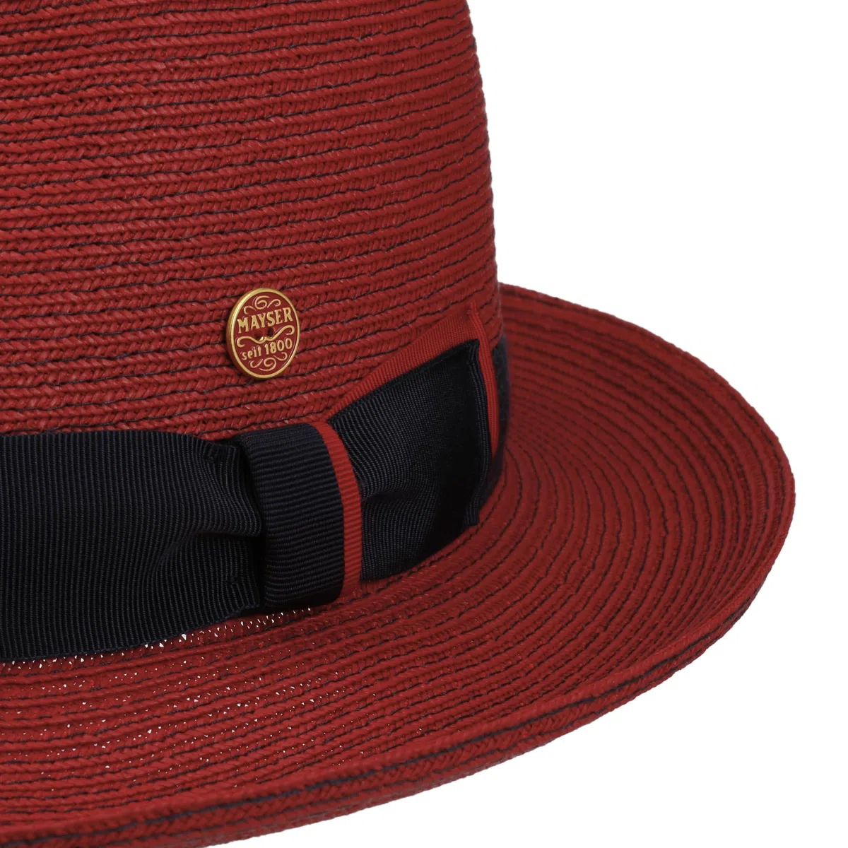 Mayser Chapeau en Paille Samuel Livorno Fedora Homme - Made in The EU de Plage Soleil Printemps-ete Ete