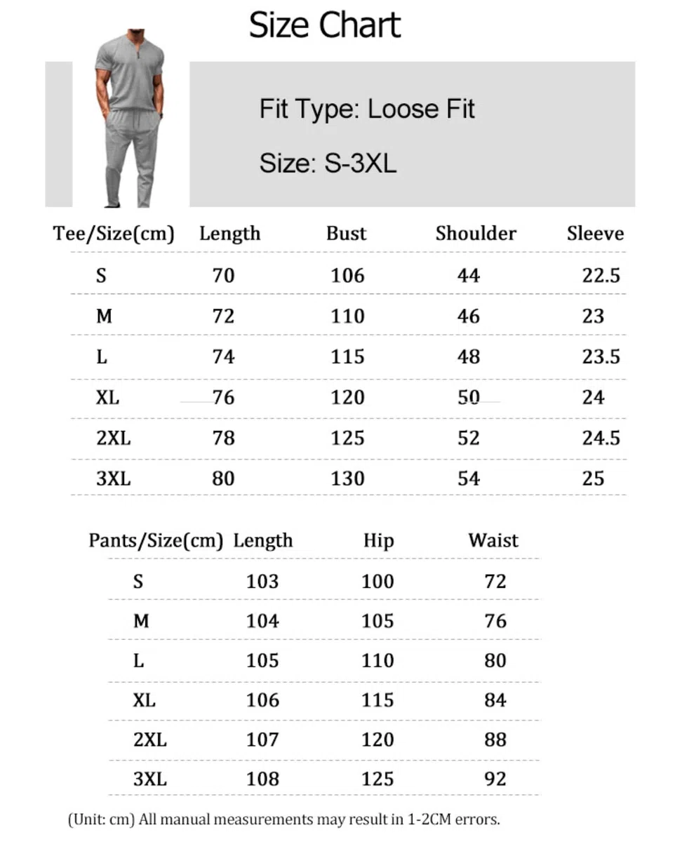 Ensemble Homme Survêtement Jogging Homme Sweat Shirt et Pantalon à Poche Ensemble Été Veste de Travail