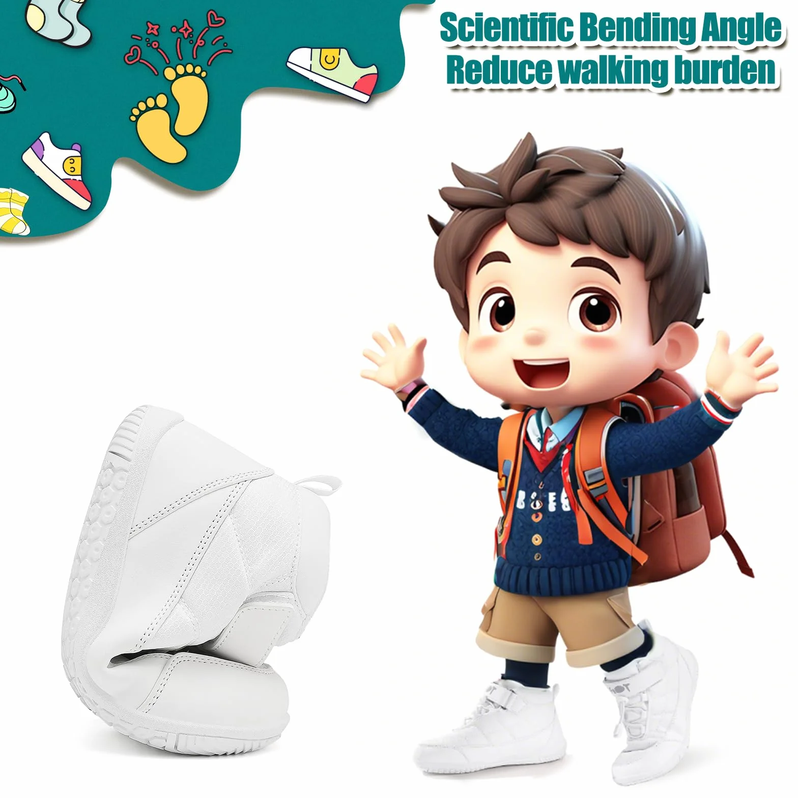 Wizshoe Chaussures Pieds Nus Enfants Trail Garcons Fille Minimaliste Barefoot Bottes Baskets Running Sneakers Léger Respirantes Antidérapantes Transition Printemps Automne Blanc 33EU