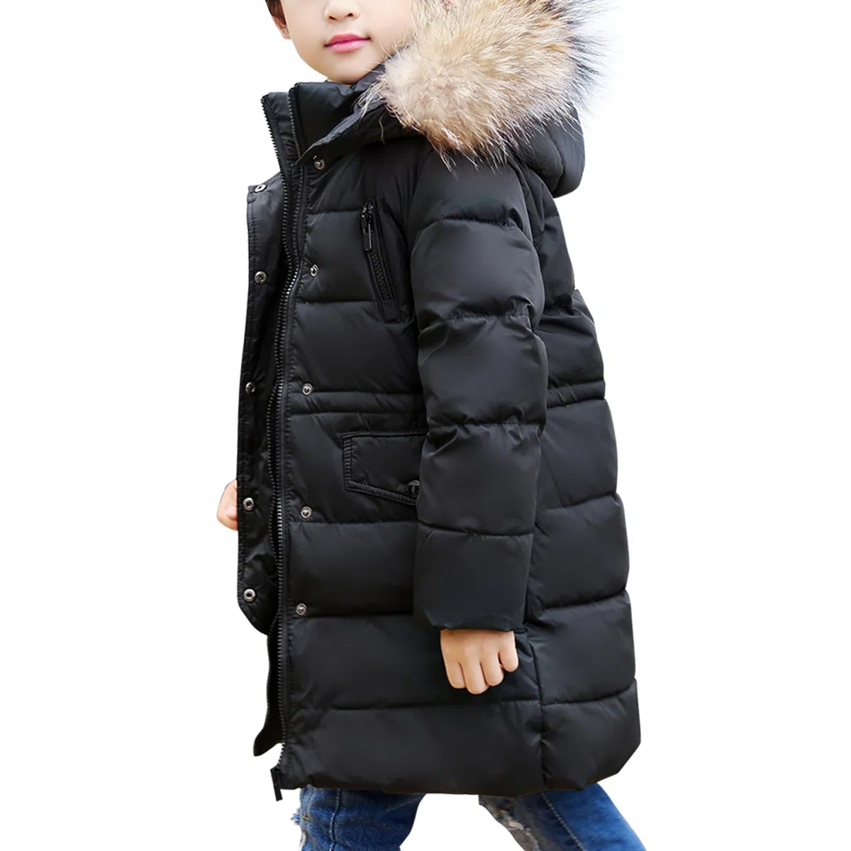 MEILONGER Garçons Filles hiver vestes doudounes enfants Ski vestes à capuche doudoune épais dchneesuit manteau coupe - vent et imperméable