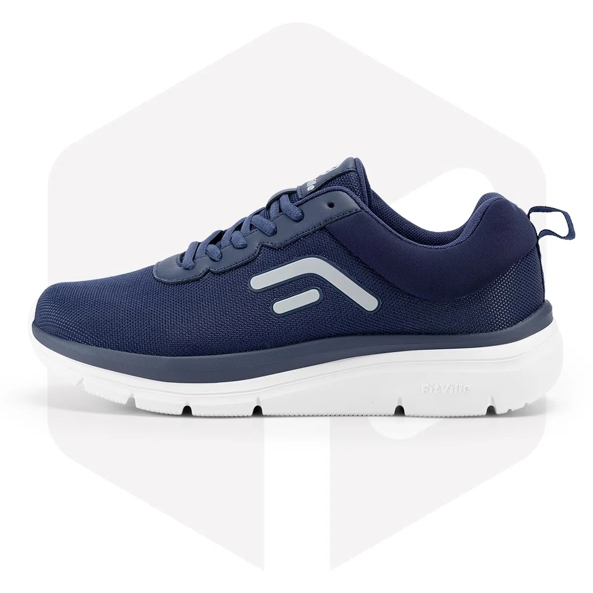 FitVille Chaussures de Marche Homme Extra Larges - Basket Orthopedique Chaussures Sport Sneakers Legere Basket Sport Fitness Homme Confortable