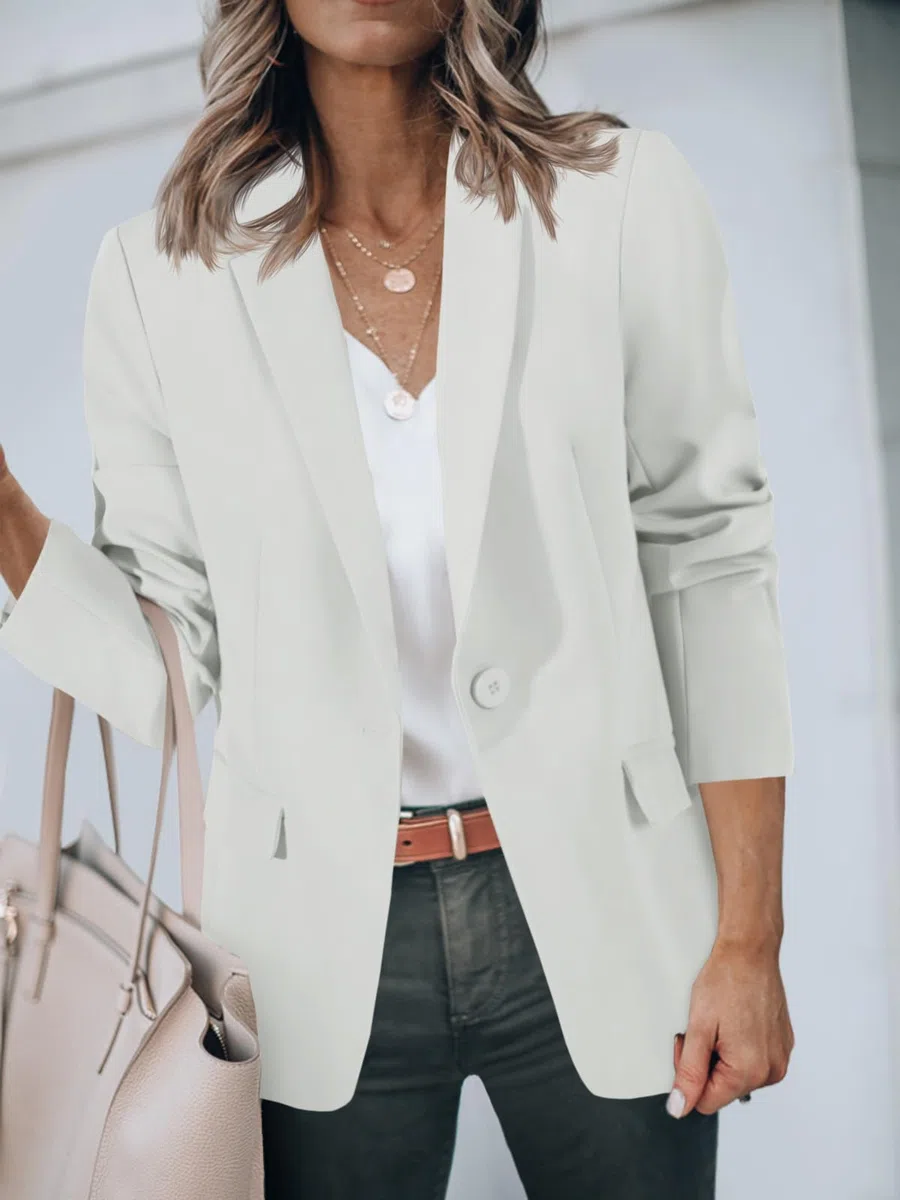 Cicy Bell Femmes Casual Blazers Front Ouvert Manches Longues Vestes De Travail Blazer