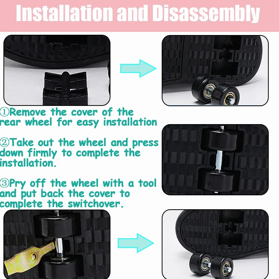 Hixingo Chaussure a Roulette pour Fille Garçons, Chaussures a roulettes Retractable avec Roues Chaussures de Skateboard, Patins à roulettes Unisexe Basket à roulettes pour Enfants Filles Adulte