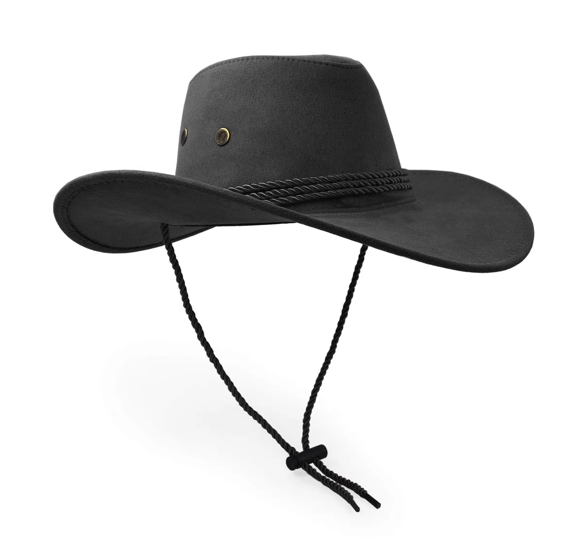 UltraKey Chapeau de Cow-Boy, Chapeau de Soleil Faux Feutre en Daim Bonnet de Voyage Ouest Chapeau Extérieur Protection du Soleil