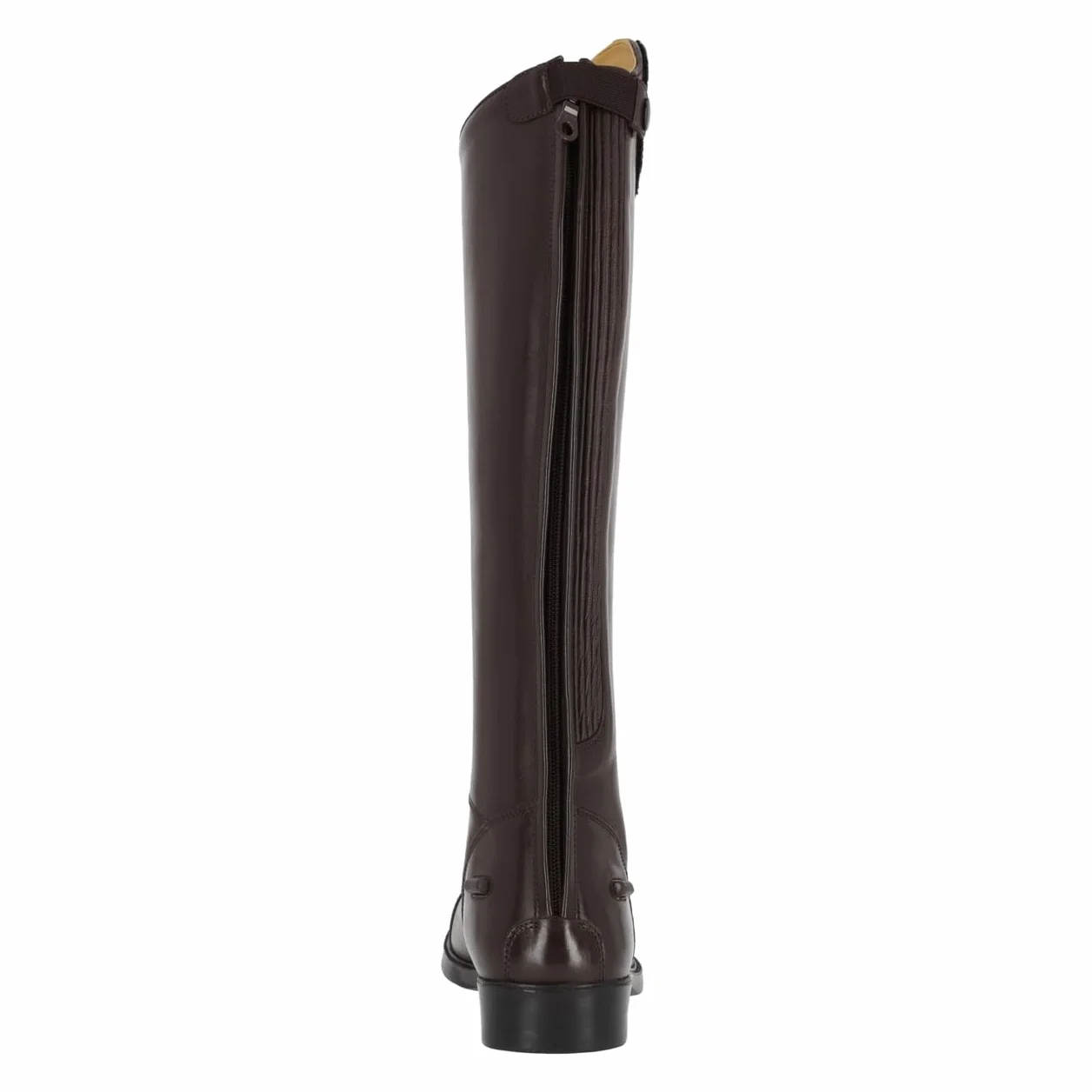 Bottes d'équitation en cuir QHP Romy pour enfants avec design interchangeable - Noir - Largeur de mollet normale