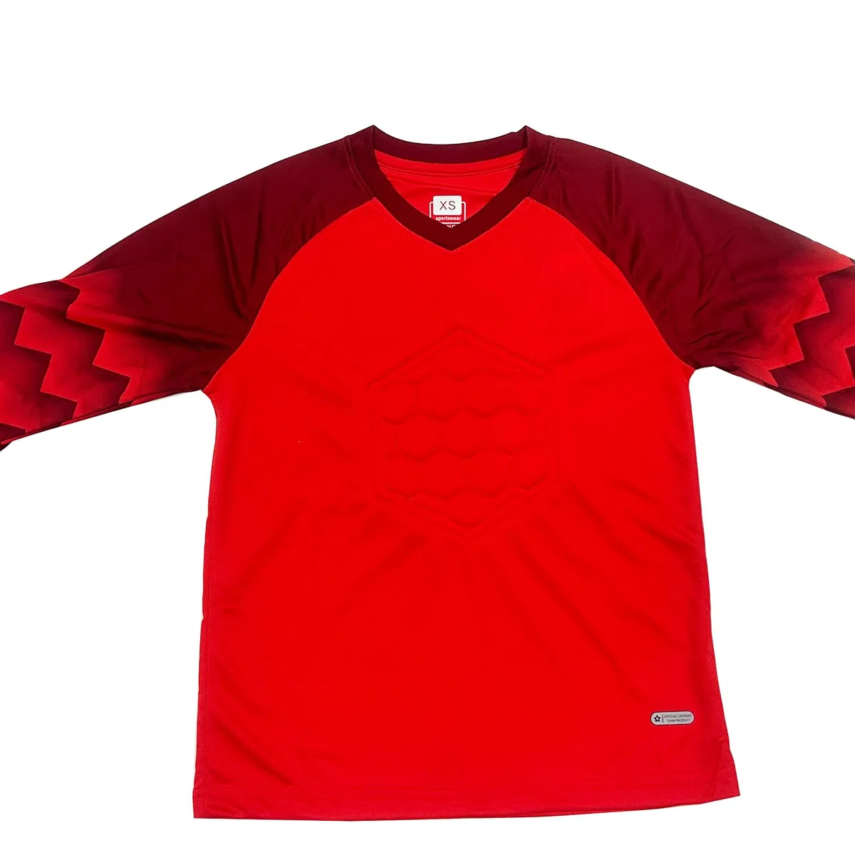 ZUYPSK Maillot de gardien de but de football pour garçon - Maillot de sport rembourré à manches longues - Équipement de protection