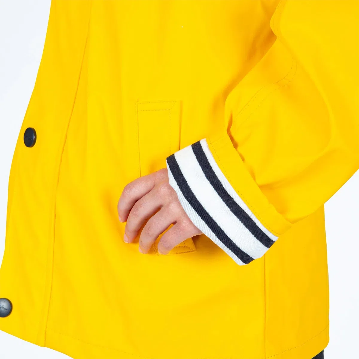 Breizh Ocean Ciré Imperméable Enfant ELVEN Mixte Garçon Fille Impermeable Intérieur Rayé Style Marinière Capuche Manteau 1-14 ans
