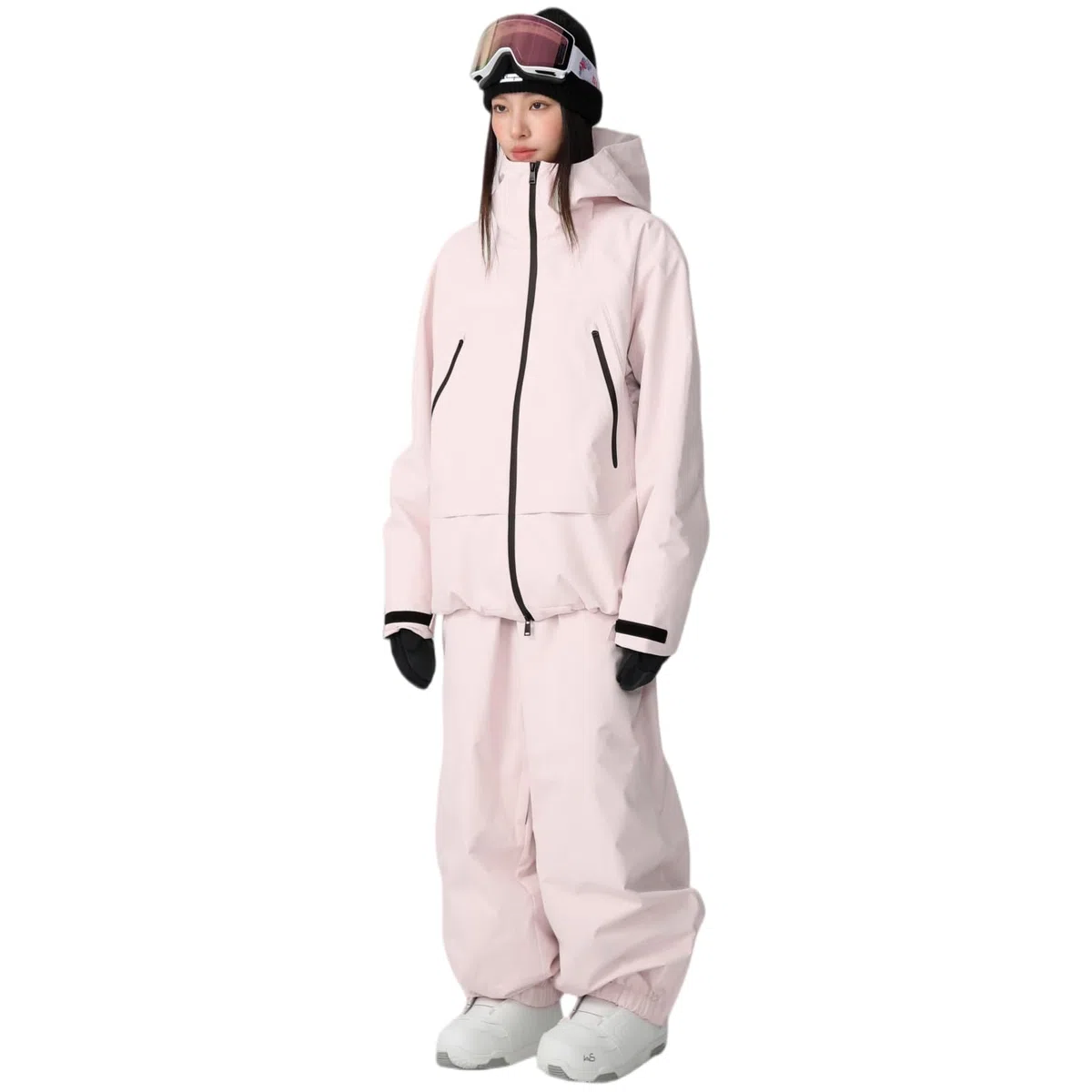 Combinaison de ski pour homme et femme - 2 pièces - Colonne d'eau - Veste de neige respirante - Bretelles coupe-vent - Pantalon de neige pour le ski et le snowboard