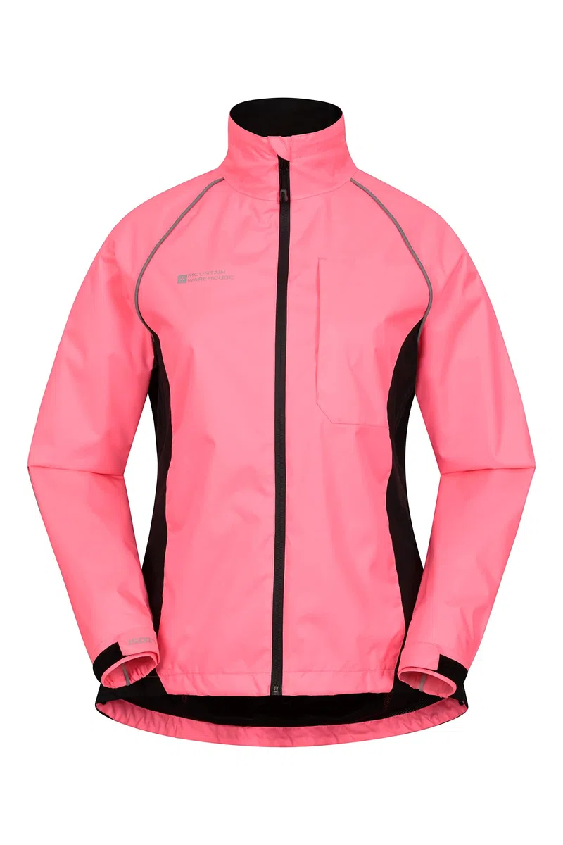 Mountain Warehouse Veste Imperméable Adrenaline Femme - Veste Respirante, Coutures Imperméables, Veste Pluie Réfléchissante - Cyclisme, Printemps été