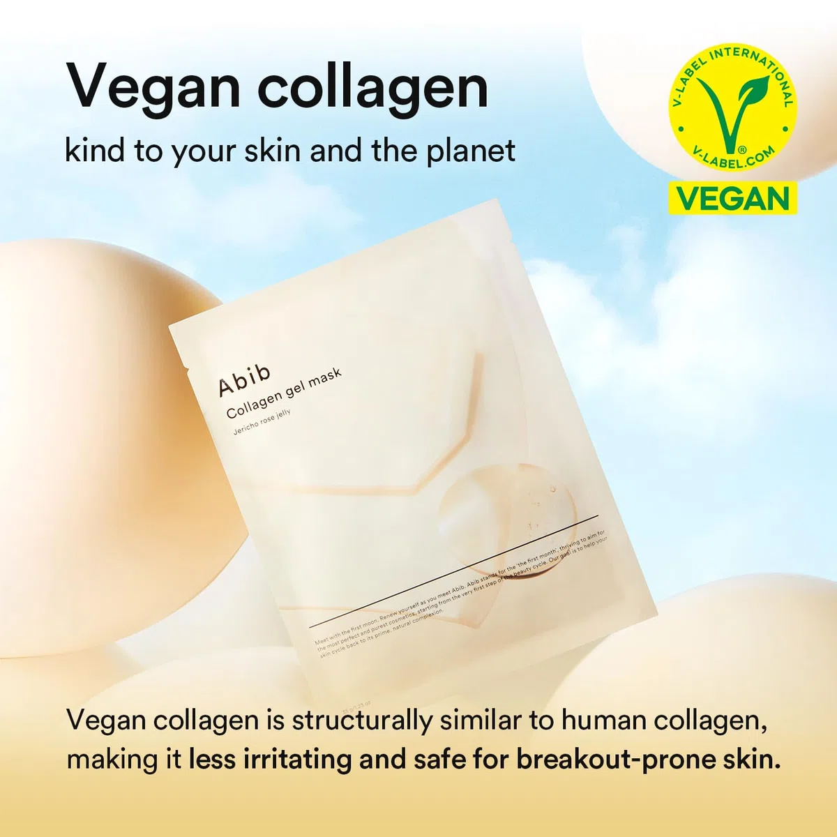 Abib Masque Gel au Collagène à la Jeridho Rose – 10 Feuilles | Masque Visage Hydrogel Rafraîchissant et Nourrissant à l’Acide Hyaluronique