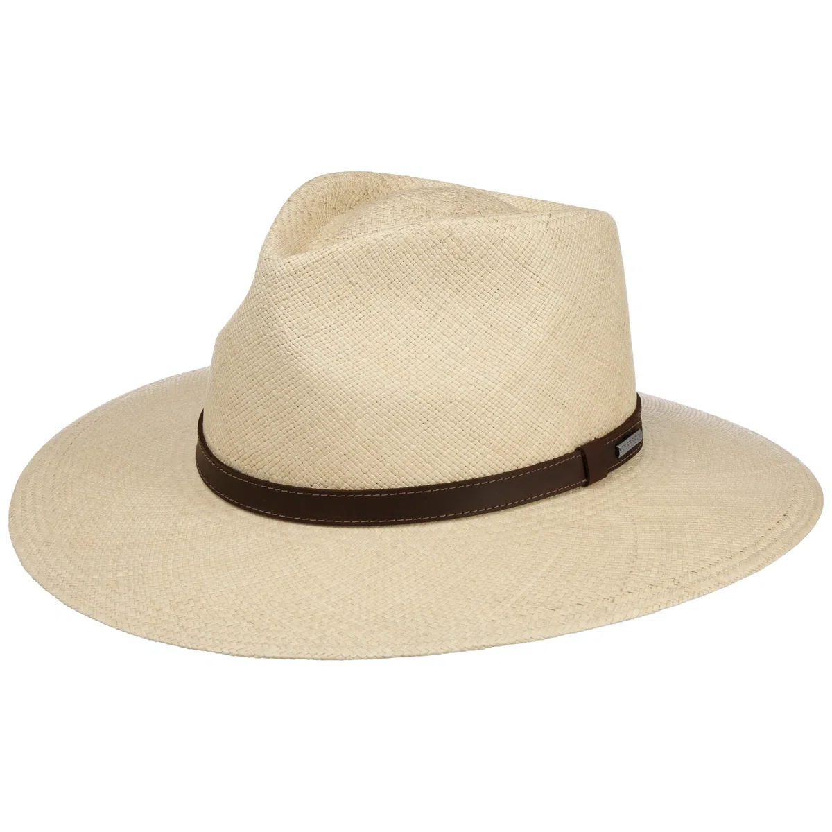 Stetson Chapeau Panama Uni Traveller Homme - Made in Ecuador de Plage D'Ete en Paille avec Bandeau Cuir Ete Printemps-ete