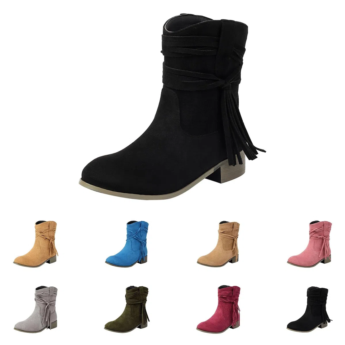 Bottes Femme Confortables Impermeable Bottines Antidérapantes Légères Chaussures Élégantes Bottines Hauteur Cheville Boots Automne Et Hiver Extra Larges Extra Larges Bottine Pluie Boue Imperméable