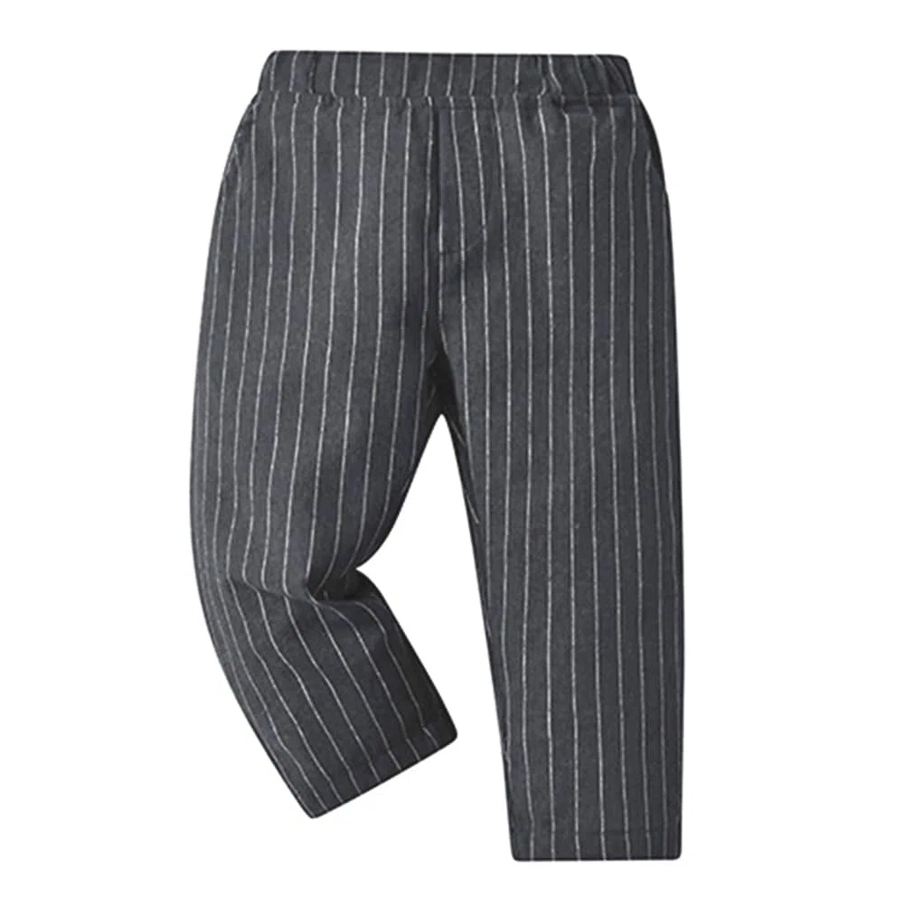 FYMNSI Costume festif pour bébé garçon - Costume gentleman - Costume de baptême - Chemise à manches longues avec nœud papillon - Pantalon - Gilet - 3 pièces