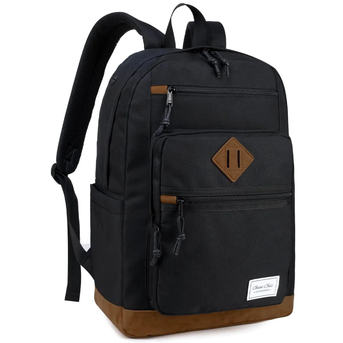 Chase Chic Sac A Dos Homme Femme, Sac D'école Antivol Sac De Ville D'affaires Loisirs Résistant à L'eau Pour College Travail École Voyage Adolescent étudiants 18,8L