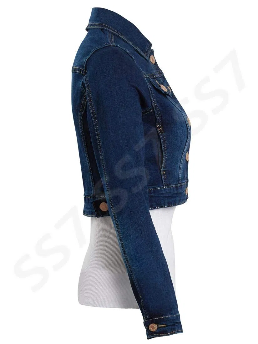 SS7 Femme Veste en Jean Cropped