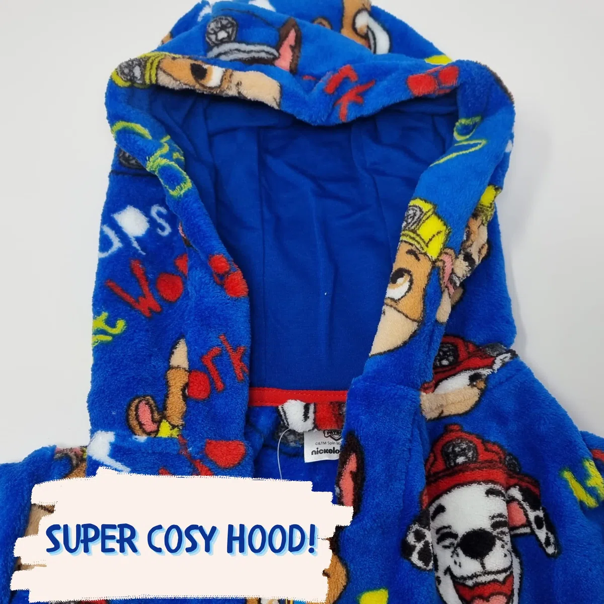 Paw Patrol Chase, Marshall and Rubble - Robe de Chambre Enfant à Capuche