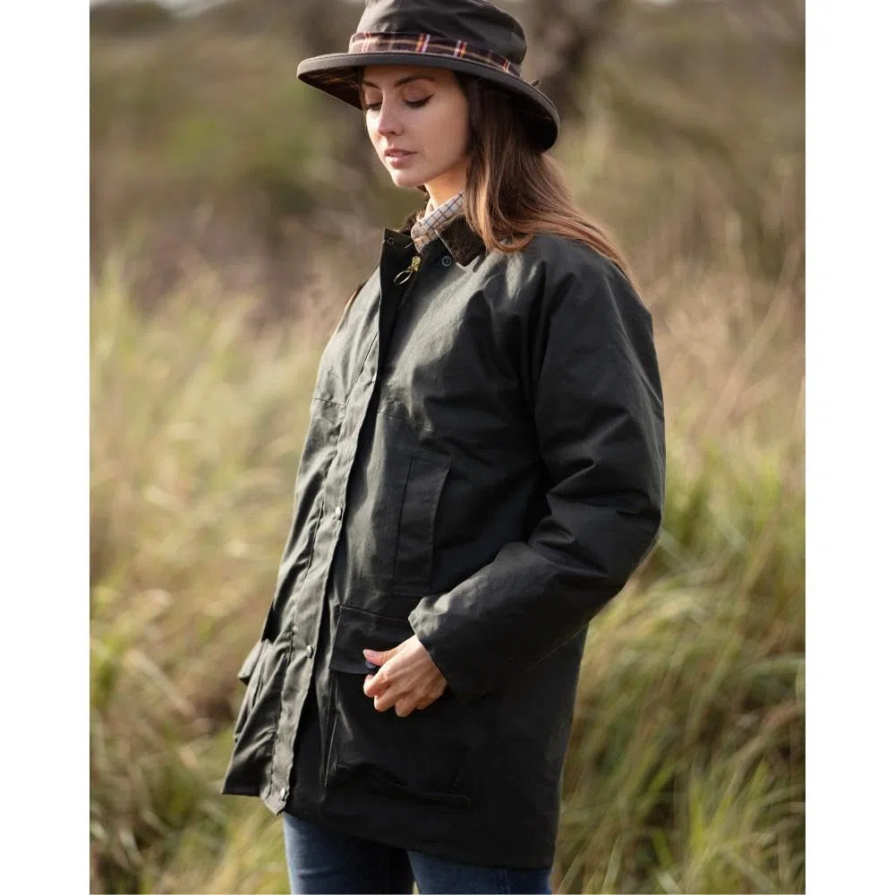 Walker and Hawkes - Veste Rembourrée Kirkstall en Cire pour Femmes