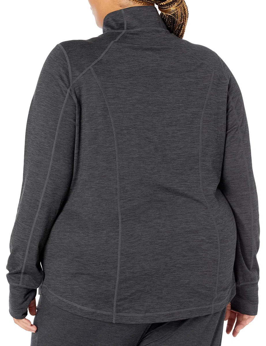 Amazon Essentials Veste Entièrement Zippée en Tissu Brossé Tech Stretch - Couleurs abandonnées Femme