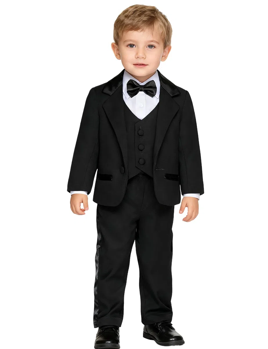 mintgreen Costume Bebe Garcon, Smoking Tenue Mariage Vêtements Cérémonie Enfants （Costumes, Gilets, Chemises, Pantalons）