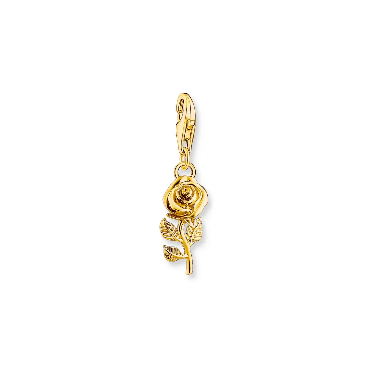 Thomas Sabo Breloque Charm rose plaquée or Argent Sterling 925, Plaqué Or Jaune 750