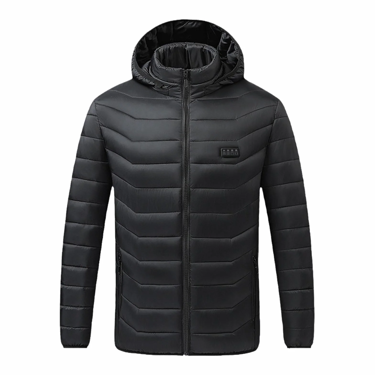 Veste Chauffante Homme Femme Manteau Chauffant à Capuche Manches Longues Hiver Chaud Chargement USB Chauffe-Body éLectrique Vestes Chauffantes avec Plusieurs Modes de Chauffage et Zones Ski Plein Air