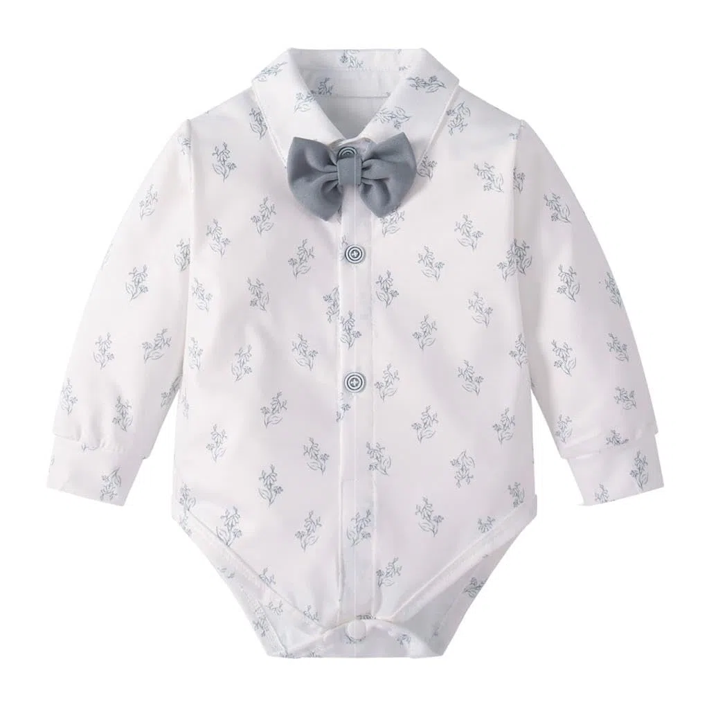Lito Angels Costume Bebe Garcon Ensemble 5 Pieces avec Gilet Chemise Pantalon Noeud Papillon et Fleur pour Bapteme Mariage Anniversaire Noel Paques Tenue Ceremonie Mois Age 0-24