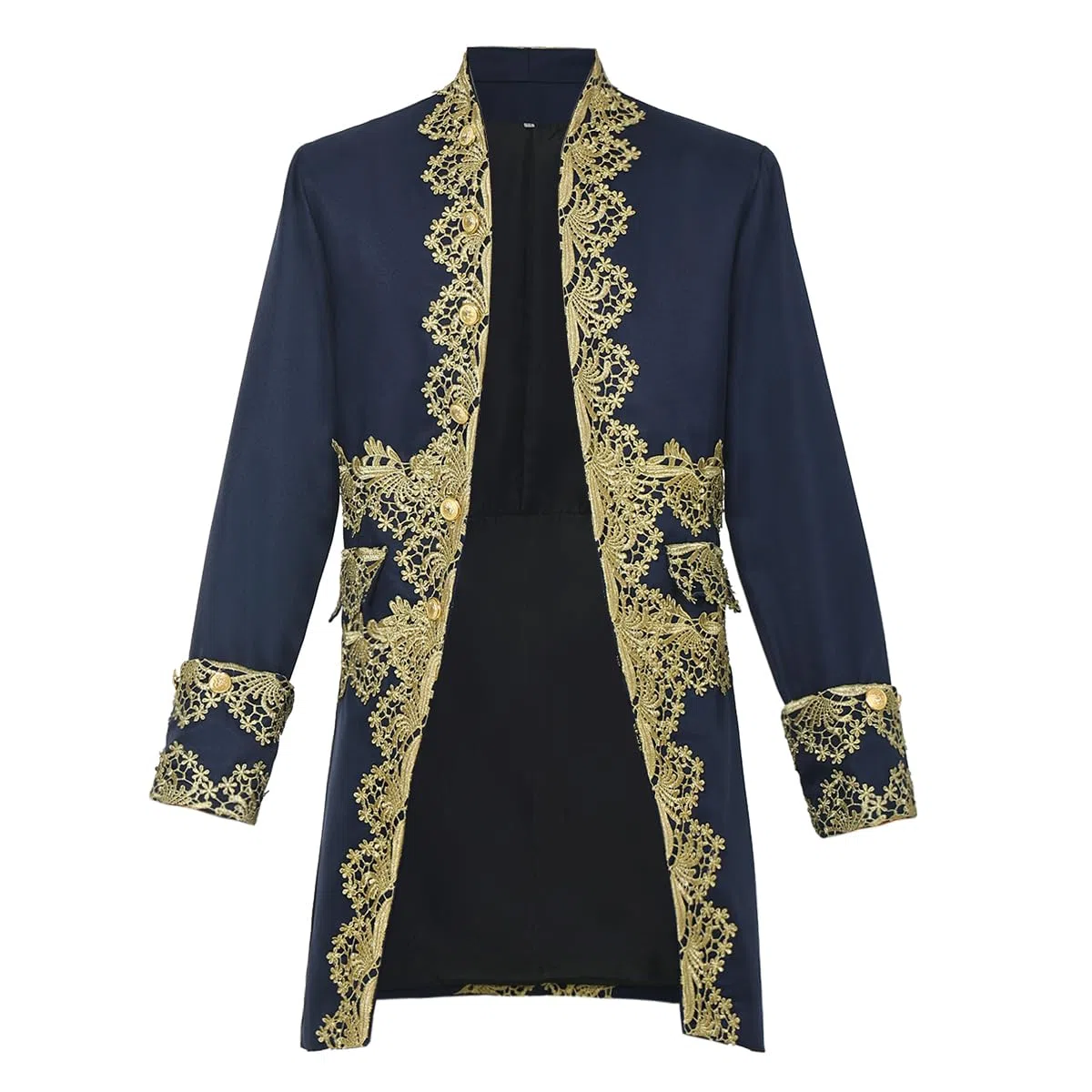 FAD-4U Costume Médiéval Manteau Victorien pour Homme Style Rococo Steampunk Gothique Prince Manteau Costume Mariage invités Makeup Party