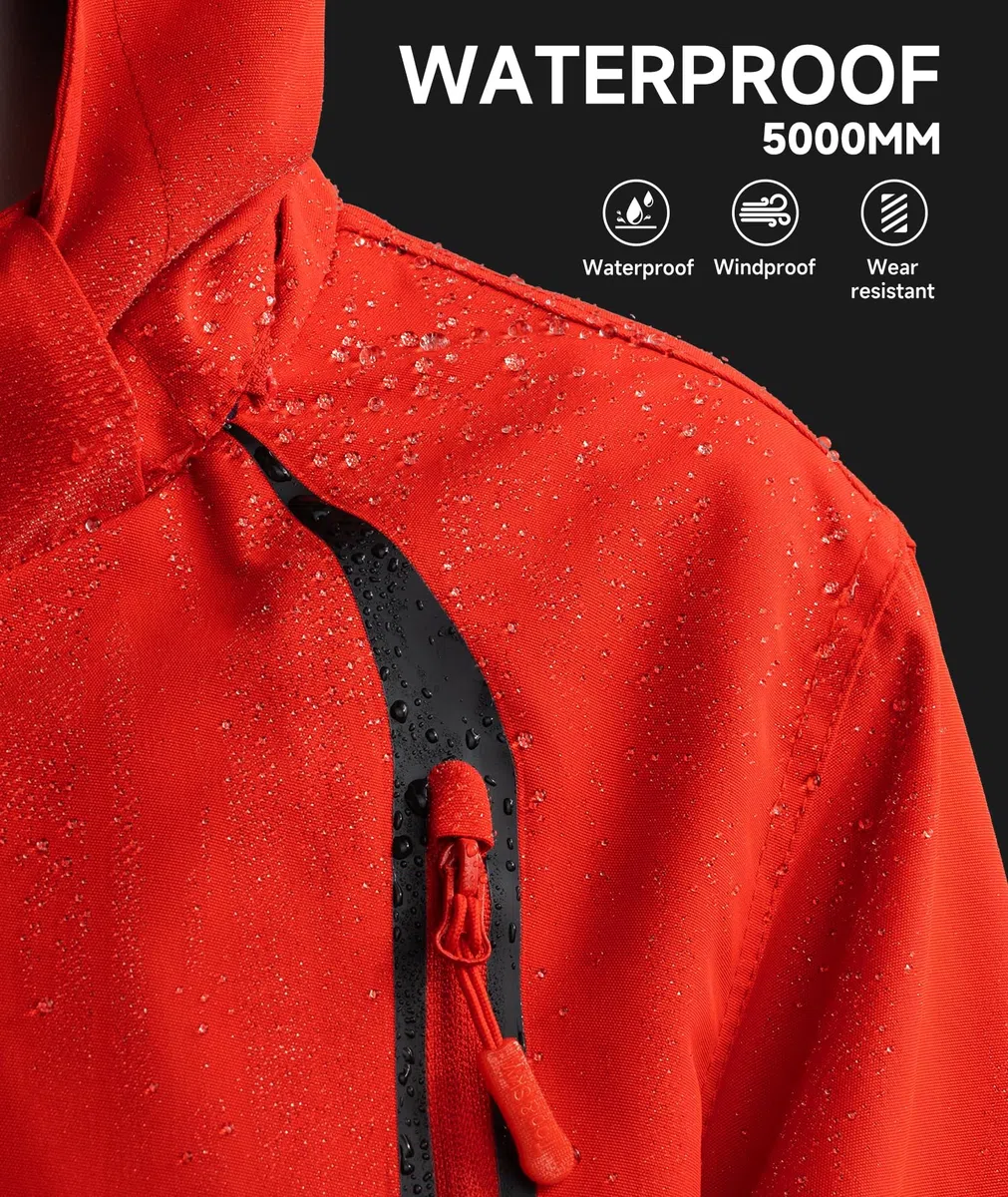 YoungSoul Manteaux Imperméables Garçon - Coupe Vent Doublé Polaire Fille - Veste de Pluie avec Capuche Amovible