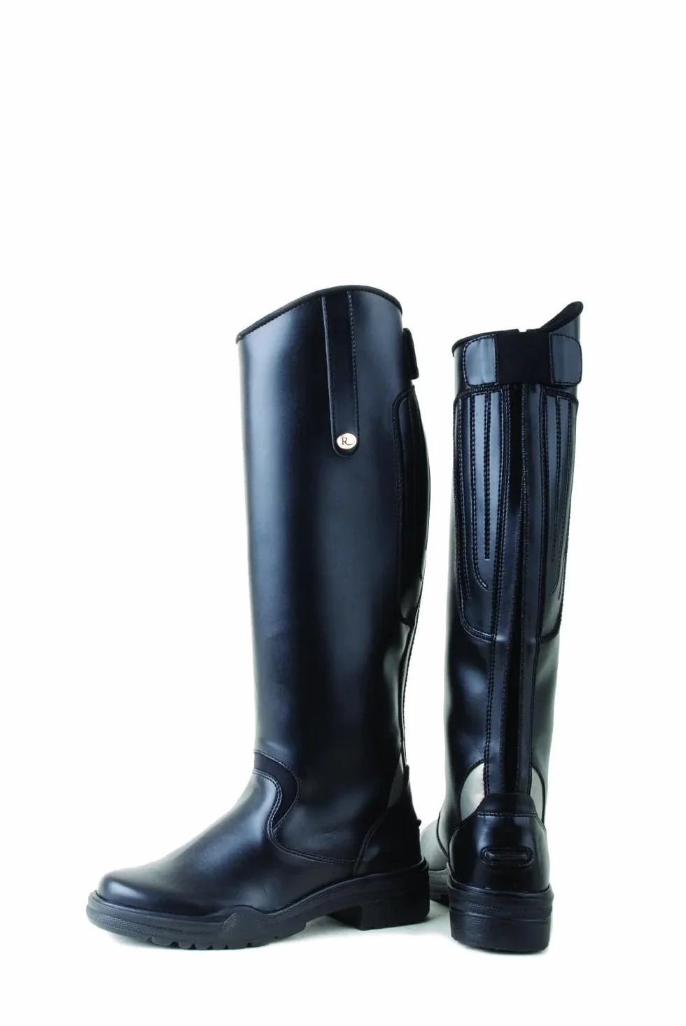 Rhinegold Nebraska Bottes d'équitation Longues synthétiques