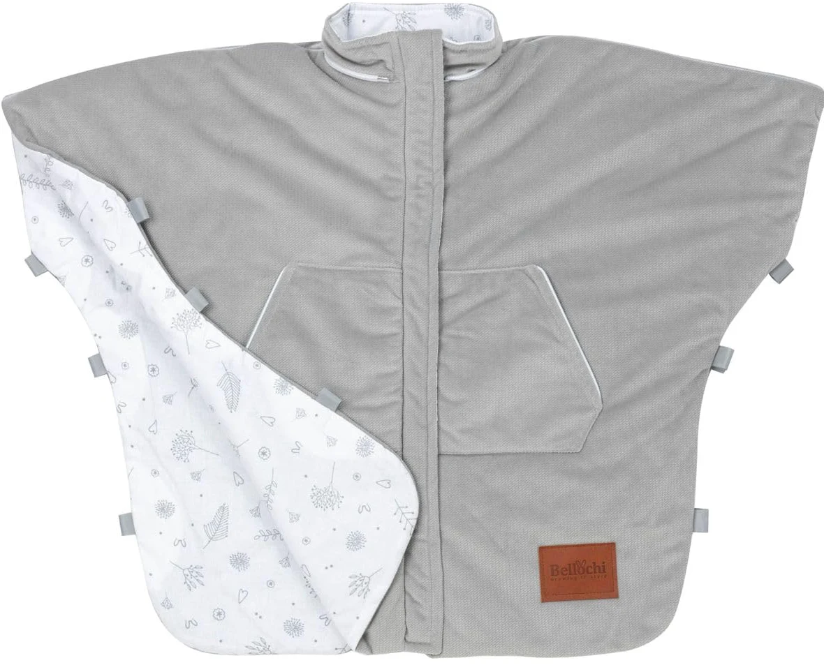 Poncho de voiture universel Bellochi pour enfants 1-6 ans | Capuche détachable | Bandes réfléchissantes | 80x60cm | Copse