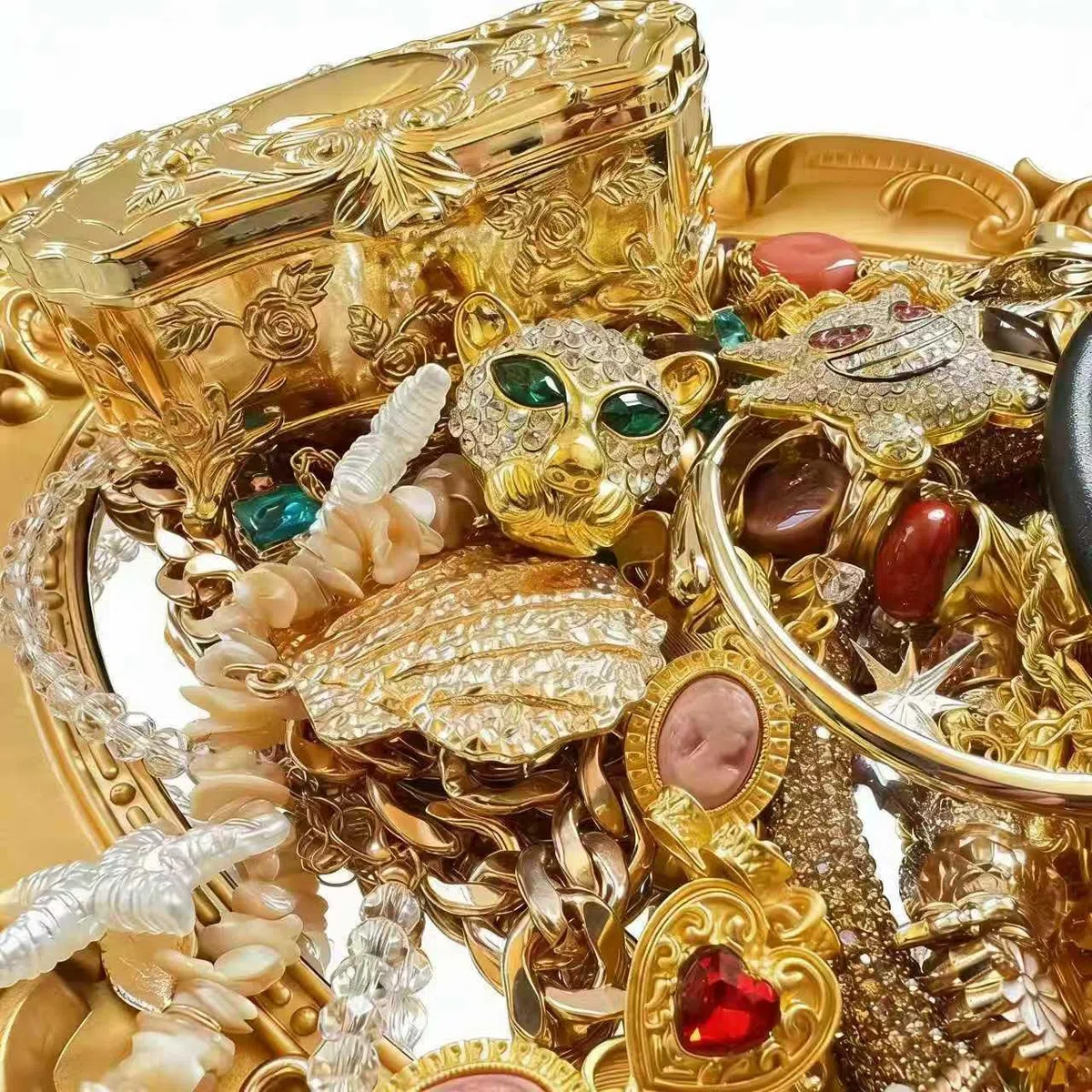 Pot de 30 à 80 pièces de bijoux gothiques, ensemble de bijoux surprise pour femme comprenant colliers, boucles d'oreilles, bagues, bracelets et pinces à cheveux, cadeau unique pour anniversaire