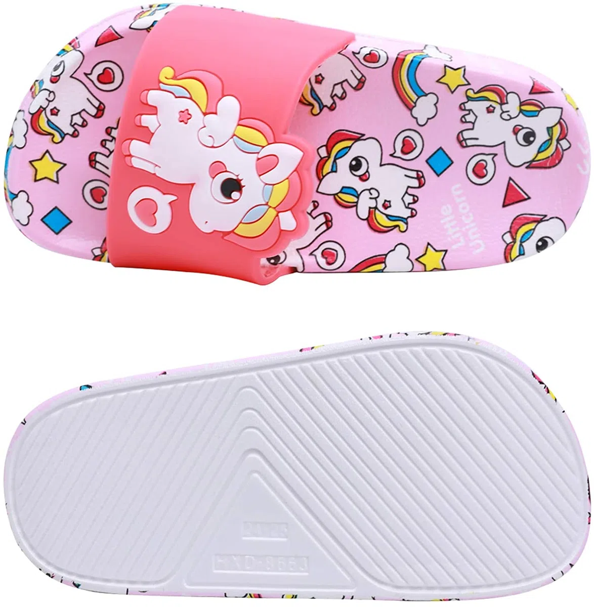 Enfants Chaussons Licorne Pantoufles de Bain Plates Chaussures de Piscine et de Plage Antidérapant Tongs de bain pour enfant Pour la douche et le bain