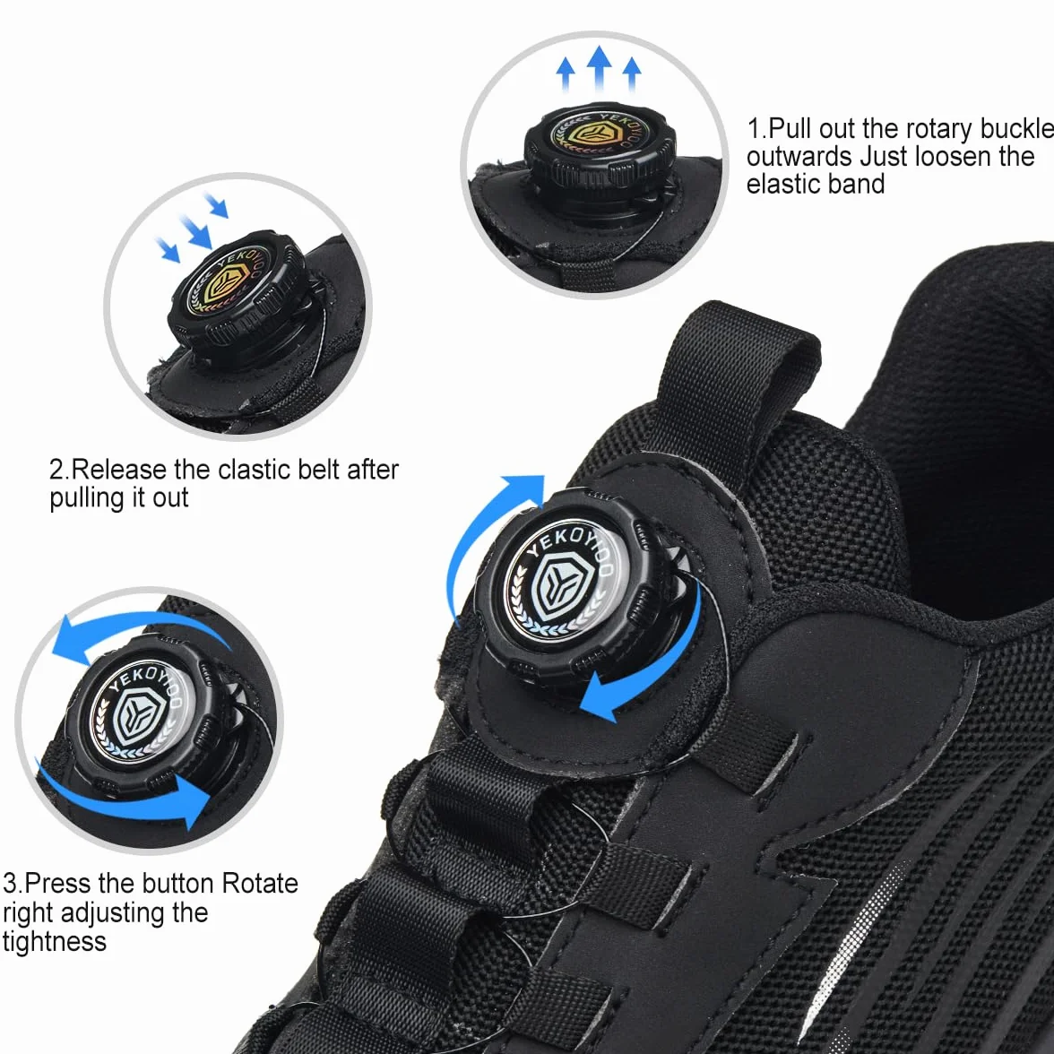 Chaussures de Sécurité Hommes Femmes Légère Basket de Securite Chaussures de Travail Embout Acier Confortable Antidérapante 38-46 EU