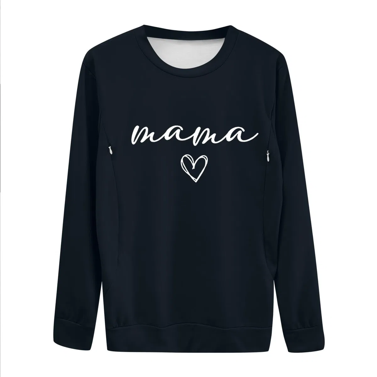 Générique Sweat-Shirt d'allaitement décontracté pour Femmes, Confortable, avec Fermeture éclair, Hauts Pull d'allaitement, Pull de Maman