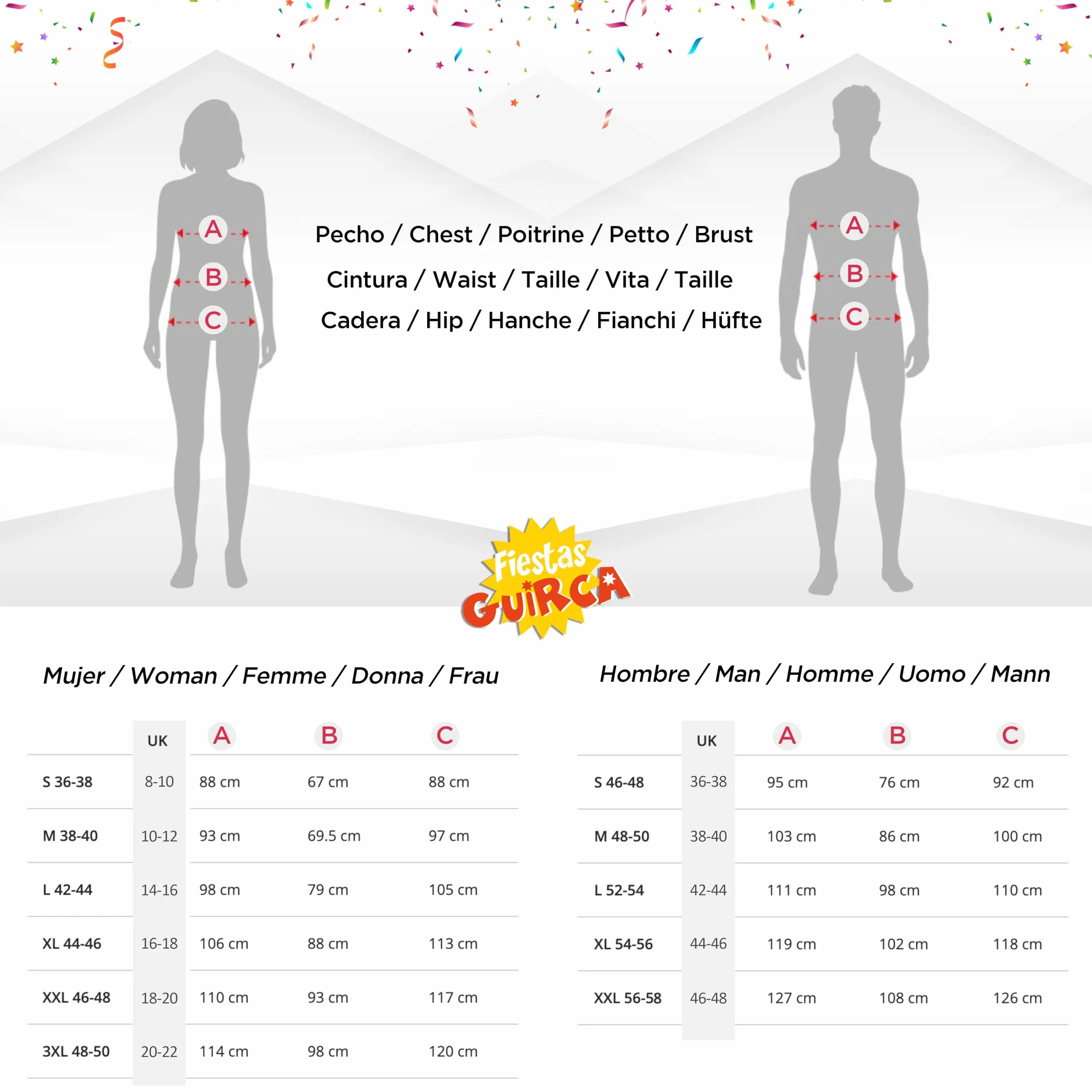 FIESTAS GUIRCA | Costume de Bebé Adulte - Bavoir, T-shirt, Coiffe et Couche - Enterrement de Vie de Garçon, Fêtes Déguisées et Célébrations - Idéal pour Homme Adulte - Blanc et Multicolore