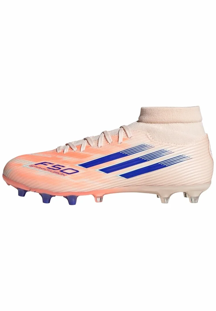 adidas Chaussures de Football Sparkfusion Elite F50 pour Femme - Sol Fixe/Gazon Artificiel, Orange, 40 EU