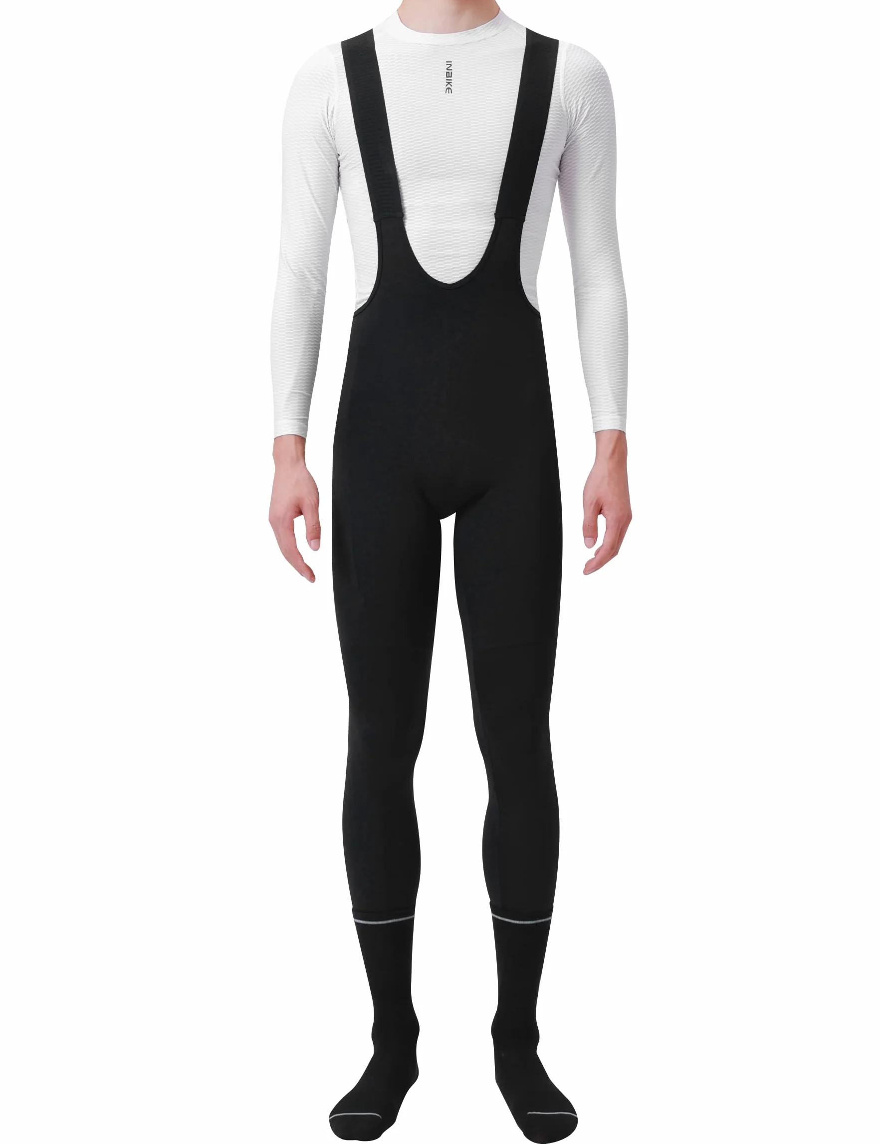 INBIKE Pantalon de Cyclisme Homme Largos Hiver Pantalon de Vélo Thermique Cuissard Long Cycliste Coupe
