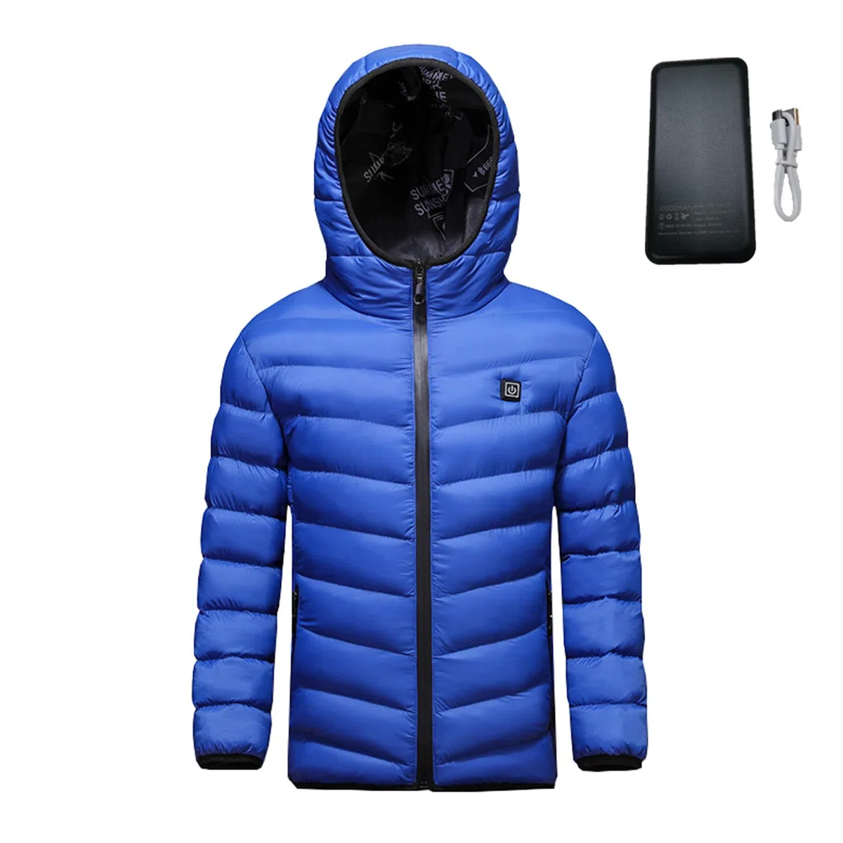 Veste Chauffant Electrique Enfant-avec Batterie Garçons Filles Manteau Doudoune Chauffante Lavable Léger avec Plusieurs Zones de Chauffage pour Thanksgiving Noël Manteau Doudoune Chauffant Enfant