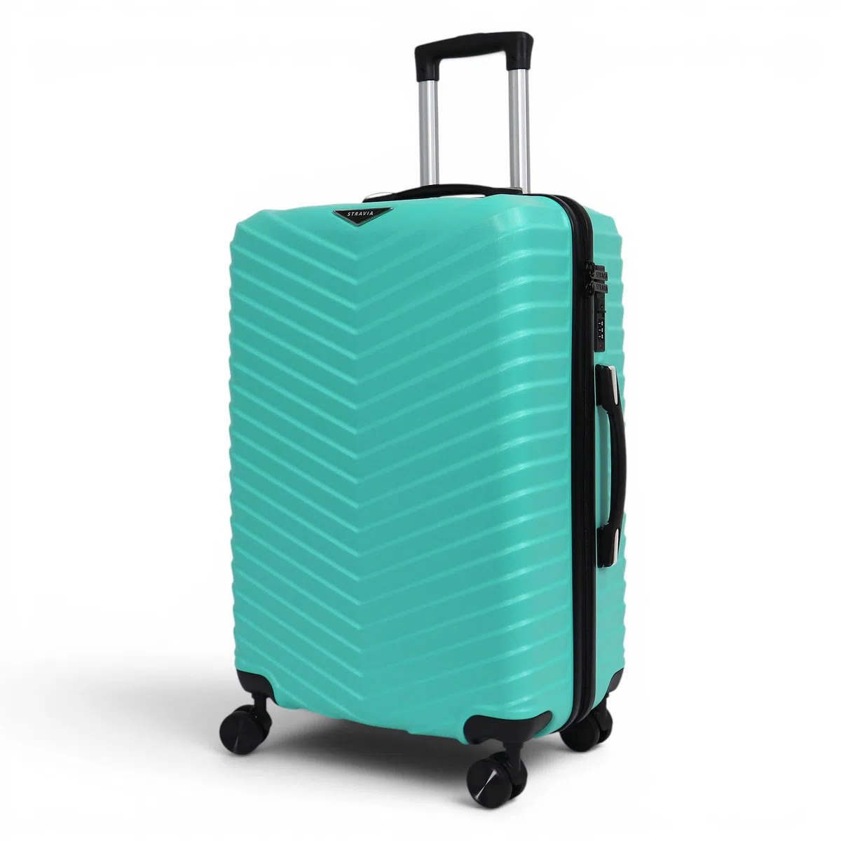 Vic – Valise Moyenne 65 cm – ABS légère et résistante – Bagage Rigide – Serrure à Code sécurisée – 4 Roues Double Ultra fluides – Turquoise – 65 x 44 x 26 cm