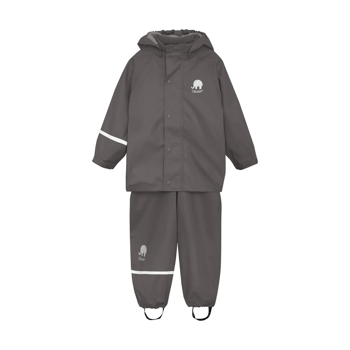 CeLaVi Ensemble de Pluie Imperméable Enfants Veste et Pantalon PU Coupe-Vent Extérieur Garçons Filles