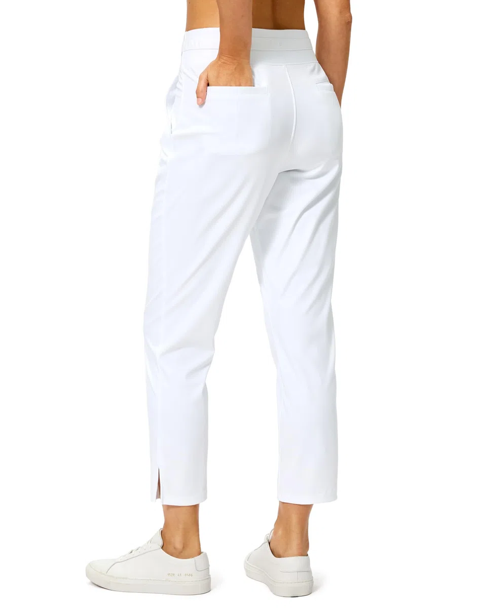 Soothfeel Pantalon de survêtement extensible 7/8 pour femme, taille haute, avec 4 poches, pour voyage, athlétisme, travail, golf