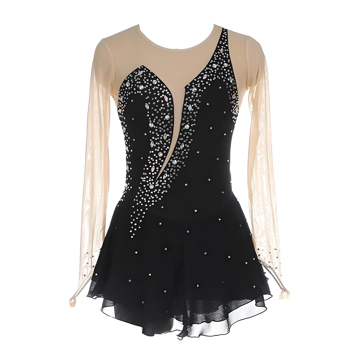 Robe de Patinage Artistique Professionnel pour Femmes, Faite à la Main, pour la Compétition et la Pratique, Patinage Artistique, Combinaison de Gymnastique pour Filles
