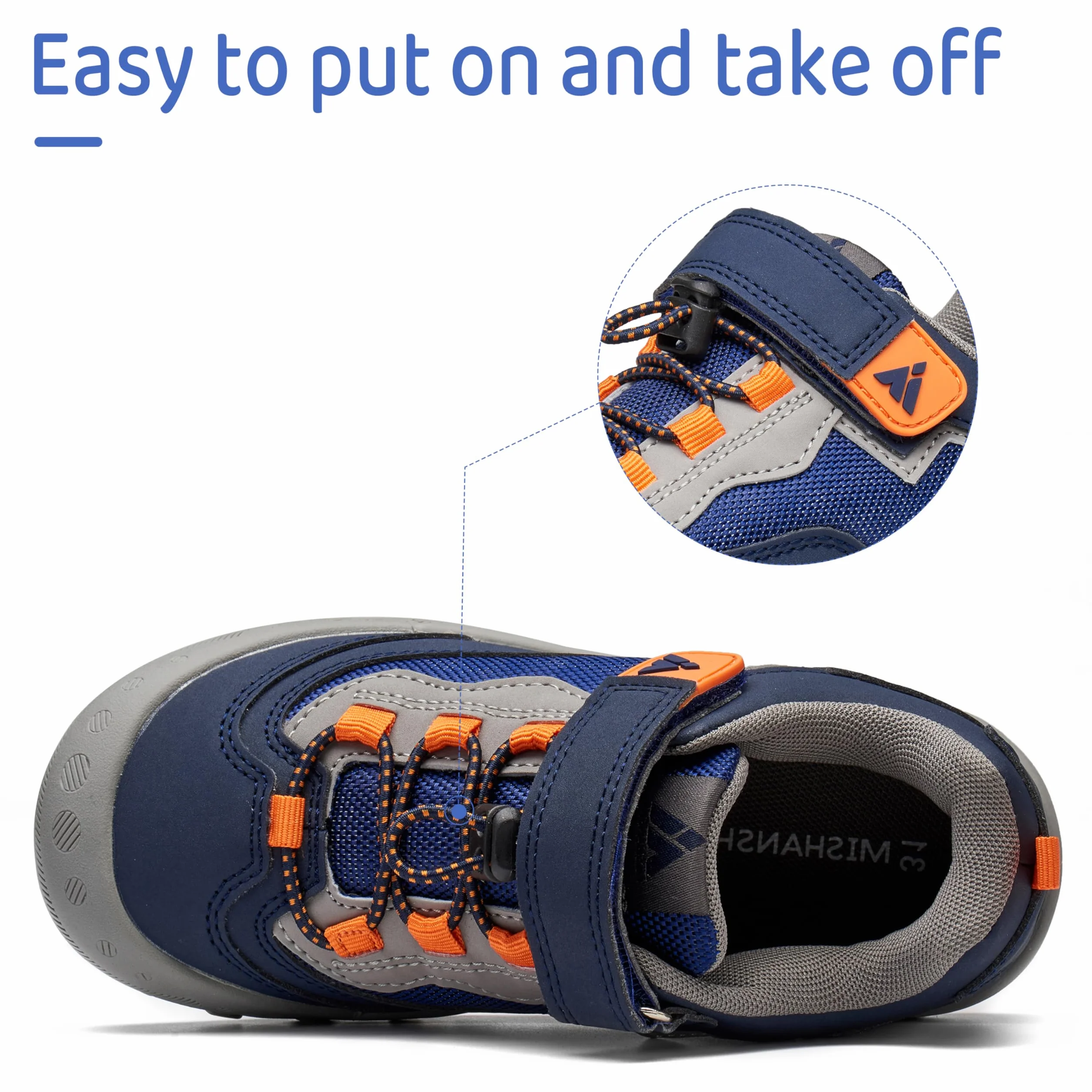 Mishansha Enfants Chaussures de Course de Randonnée de Running Garçon Fille Respirant Outdoor Sneakers