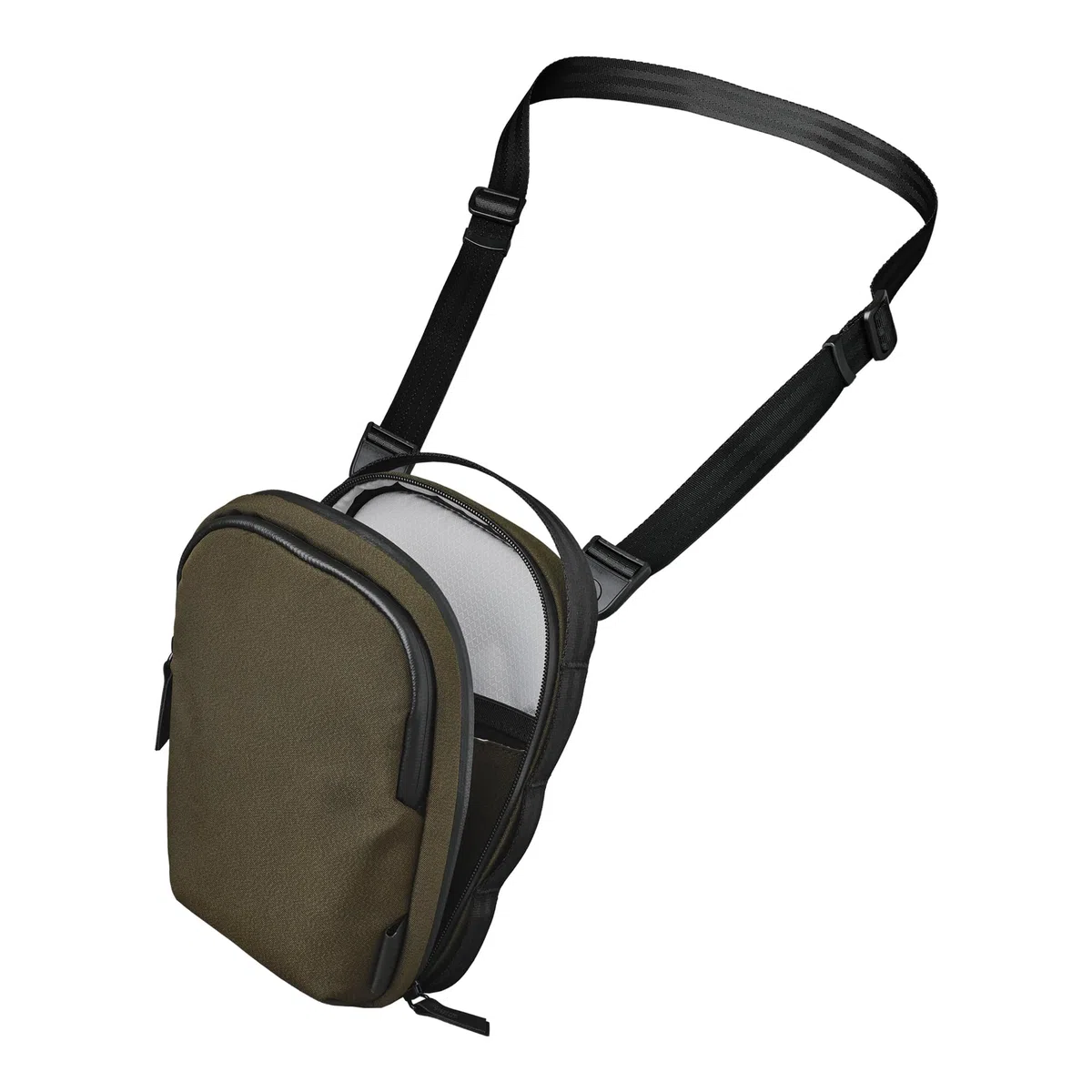 ALPAKA Metro Sling V2 – Sac Bandoulière Compact EDC Déperlant avec Attache-Clés MOD, 6 Poches, Sangle Réglable