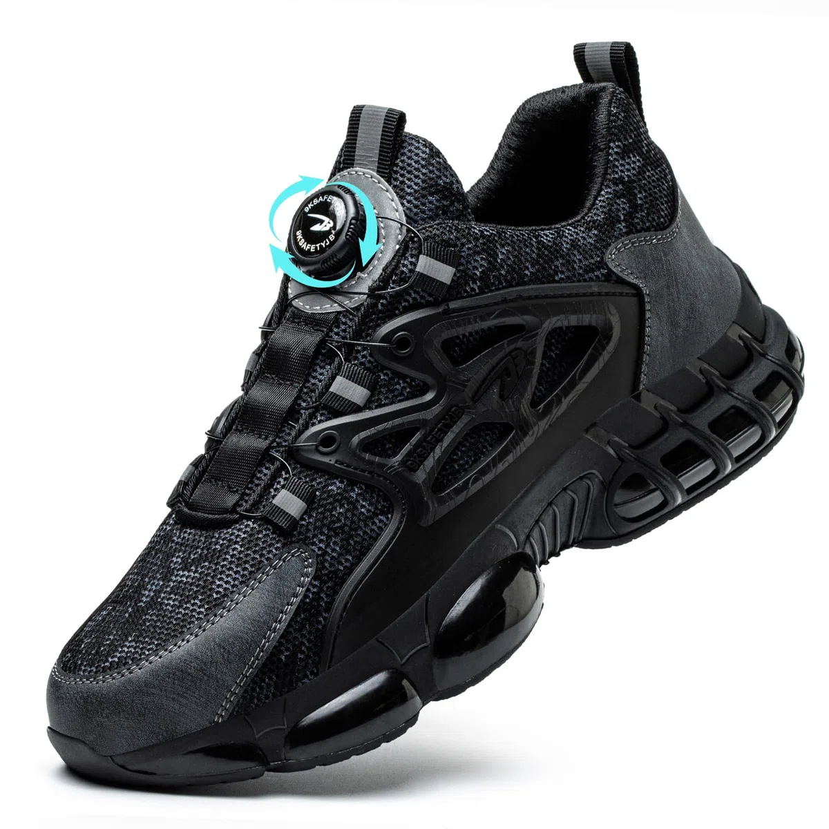 Chaussures de Sécurité Hommes Légère Respirantes Femme Basket Securite Embout en Acier Antidérapante Confortable Chaussures de Travail 36-46 EU