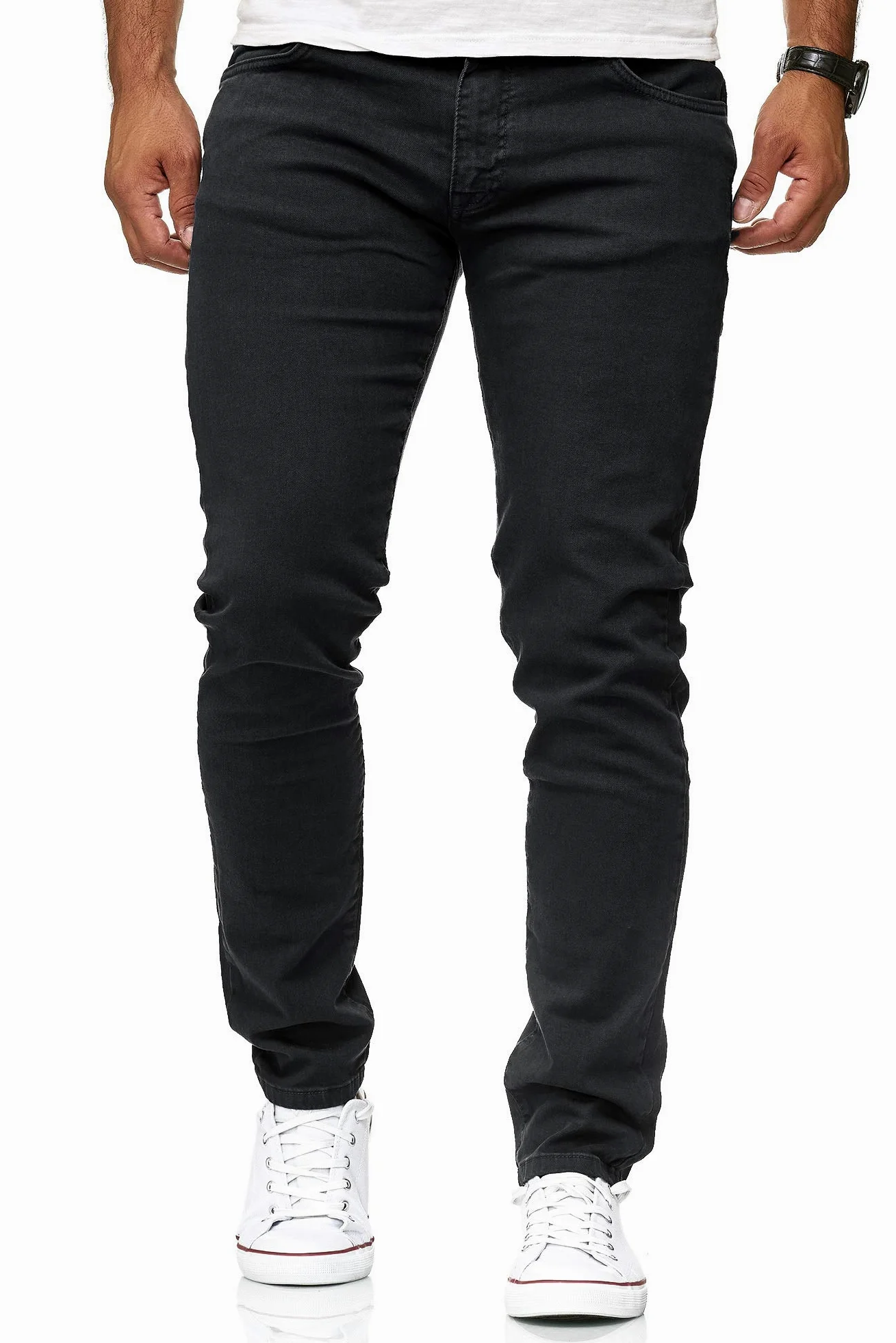 Pantalon Homme Jeans Colored Denim Coton Slim Fit