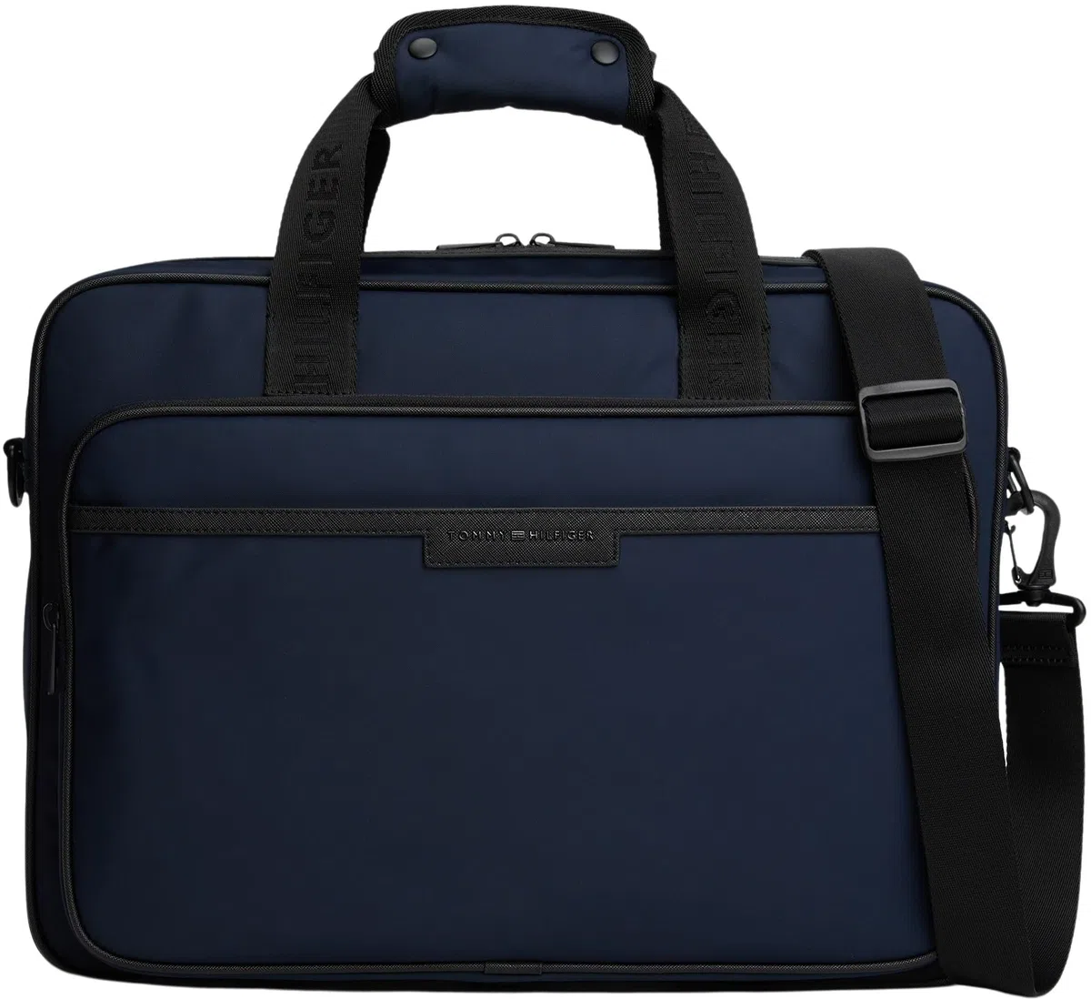 Tommy Hilfiger Sac pour Ordinateur Portable Homme Repreve avec Passant pour Poignée de Valise