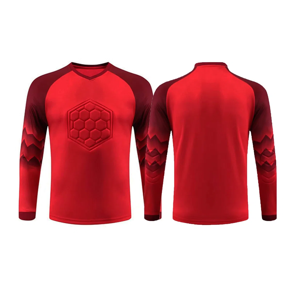 ZUYPSK Maillot de gardien de but de football pour garçon - Maillot de sport rembourré à manches longues - Équipement de protection